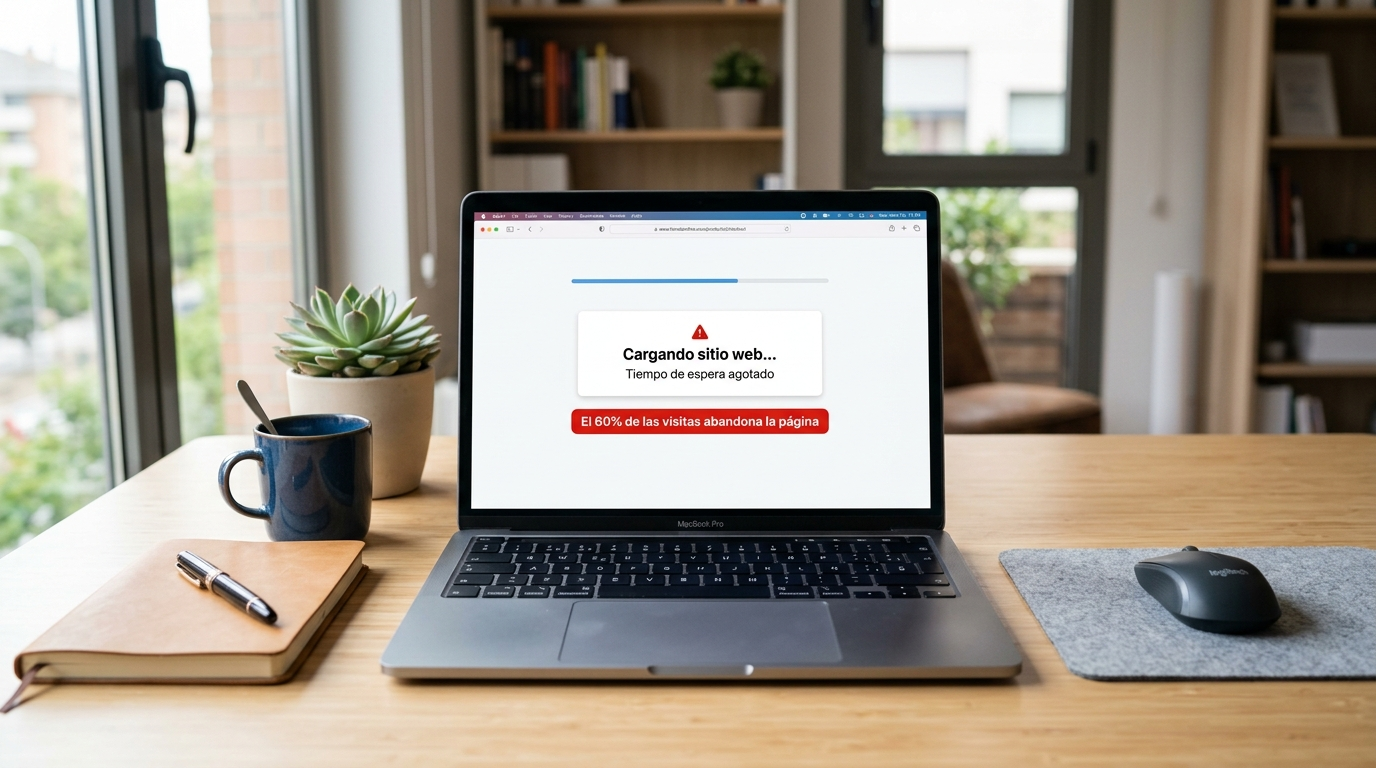 Página web lenta que hace perder el presupuesto de pauta